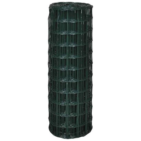 Vidaxl euro hek 10x1,0 m staal groen