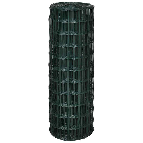 Vidaxl euro hek 10x1,5 m staal groen