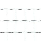Vidaxl euro hek 25x1,0 m staal groen