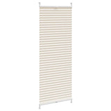 Vidaxl plisséjaloezie 60x125 cm crème