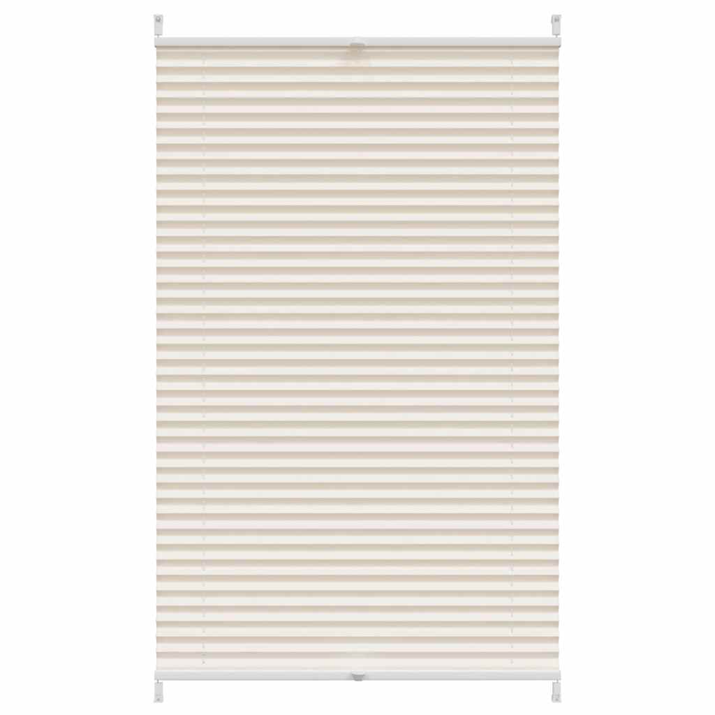 Vidaxl plissé rolgordijn 80x100cm creme