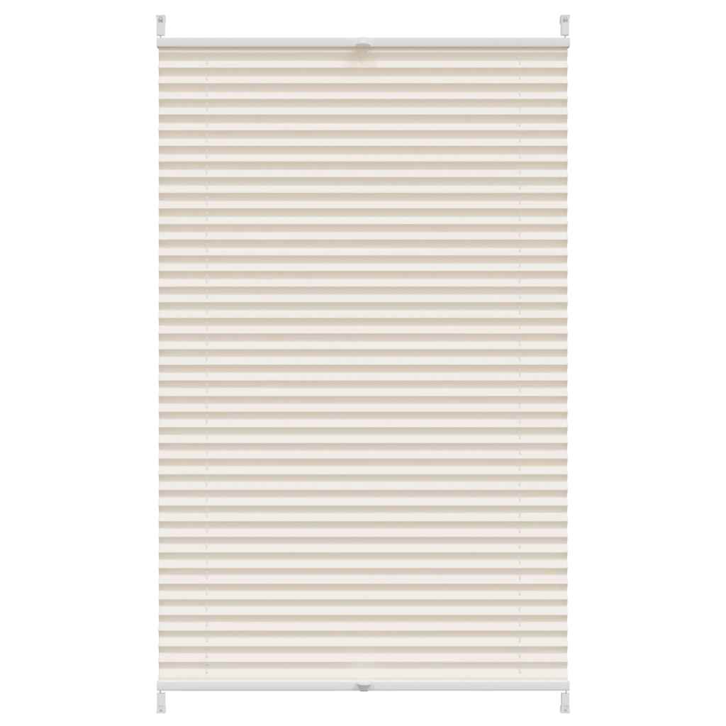 Vidaxl plissé rolgordijn 90x125cm creme