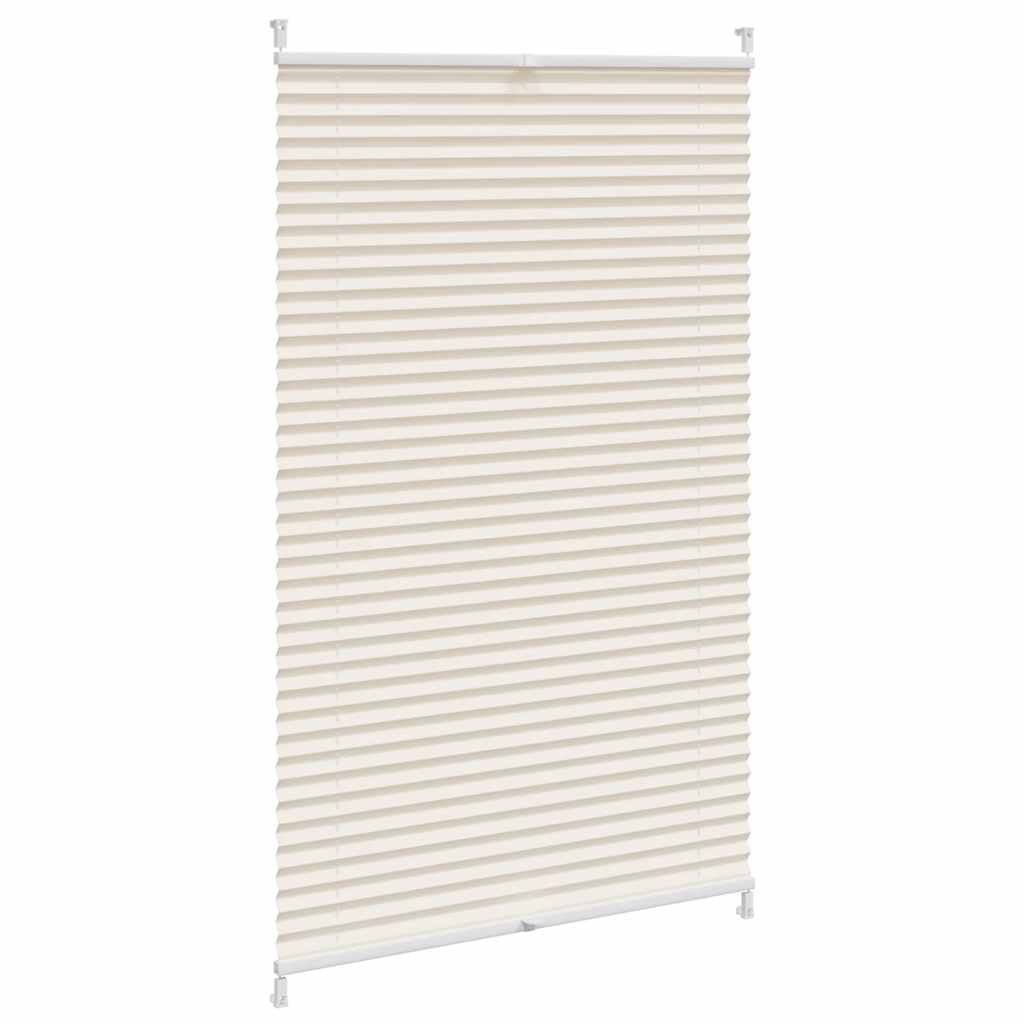 Vidaxl plissé rolgordijn 90x125cm creme