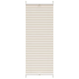 Vidaxl plisséjaloezie 40x100cm crèmekleurig