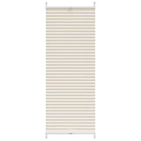 Vidaxl plisséjaloezie 40x125cm crème