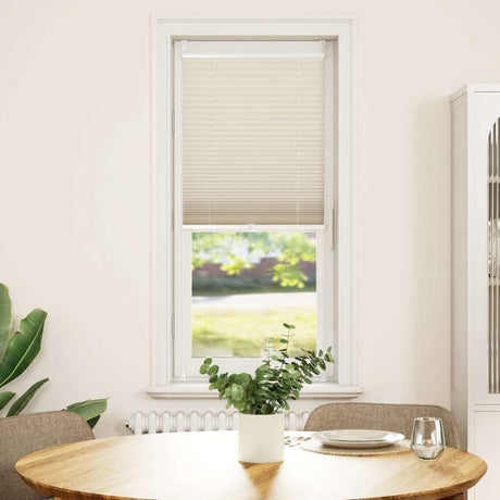Vidaxl plisséjaloezie 40x125cm crème