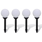 Vidaxl tuinpadlampen 4 st met grondpin led 15 cm