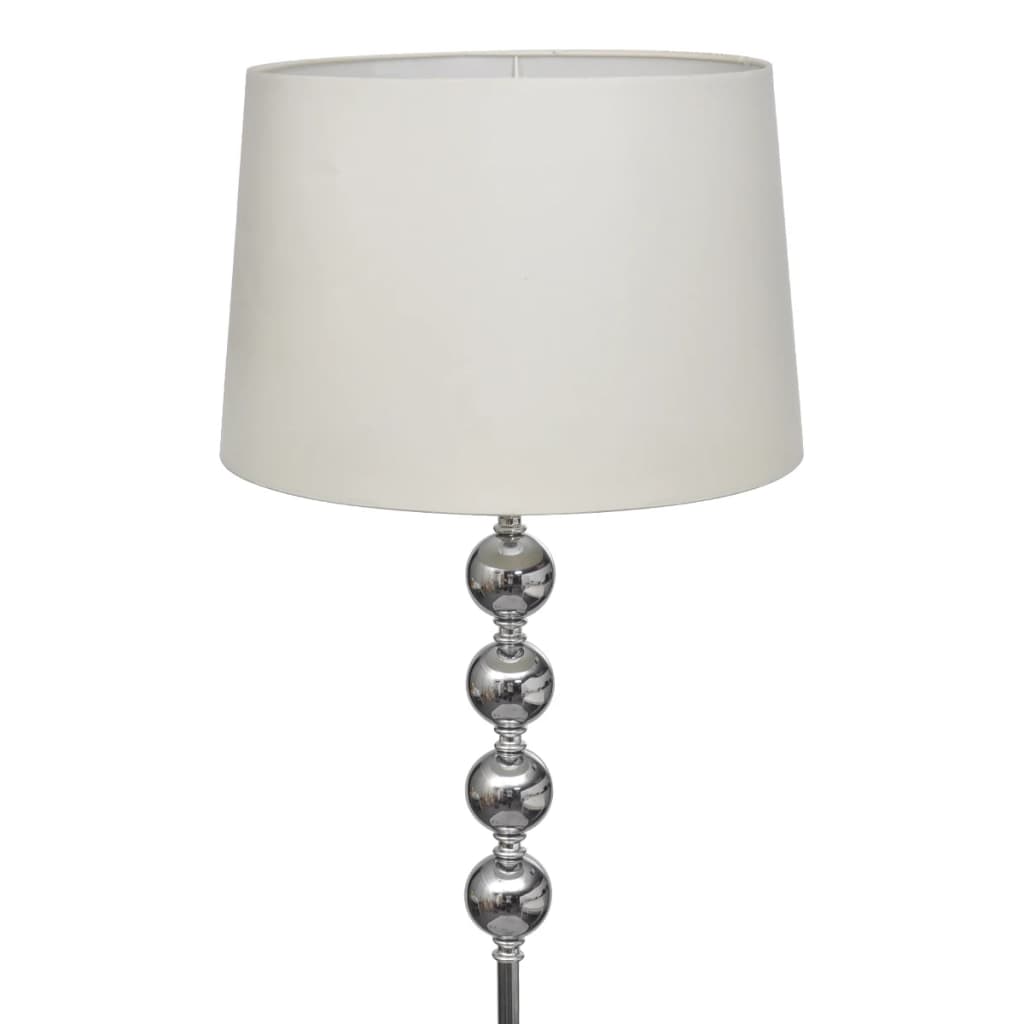 Vidaxl vloerlamp met hoog standaard en 4 ballen wit