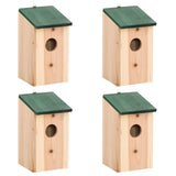 VidaXL Vogelhuisjes 4 st 12x12x22 cm hout