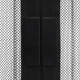 Vidaxl insectendeurgordijnen 2 st magnetisch 210x100 cm zwart