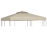 VidaXL Vervangend tentdoek prieel 310 g m² 3x3 m beige