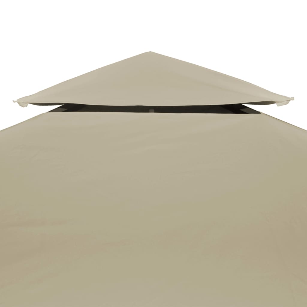 VidaXL Vervangend tentdoek prieel 310 g m² 3x4 m beige