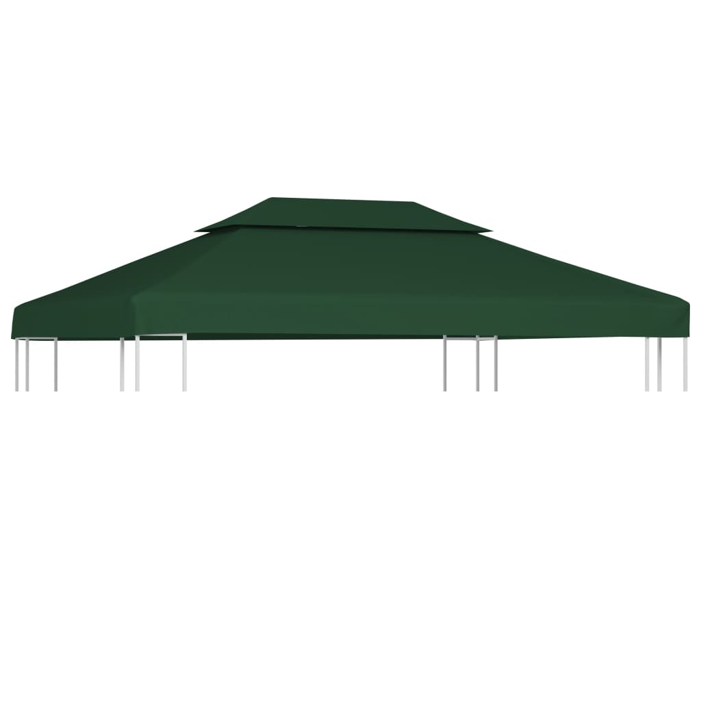 VidaXL Vervangend tentdoek prieel 310 g m² 3x4 m groen