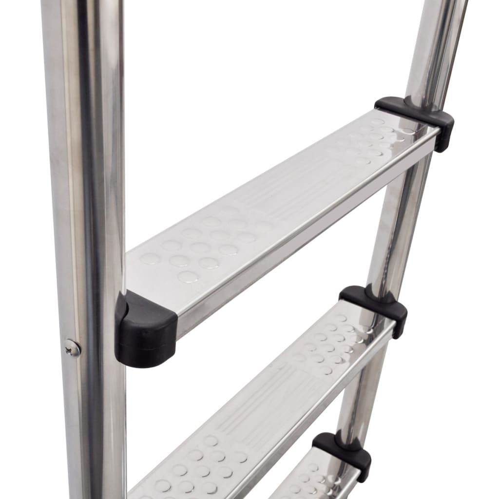 VidaXL Zwembadladder met 3 sporten 120 cm roestvrij staal 304