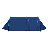 Vidaxl tent 4-persoons marineblauw en lichtblauw