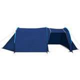 Vidaxl tent 4-persoons marineblauw en lichtblauw