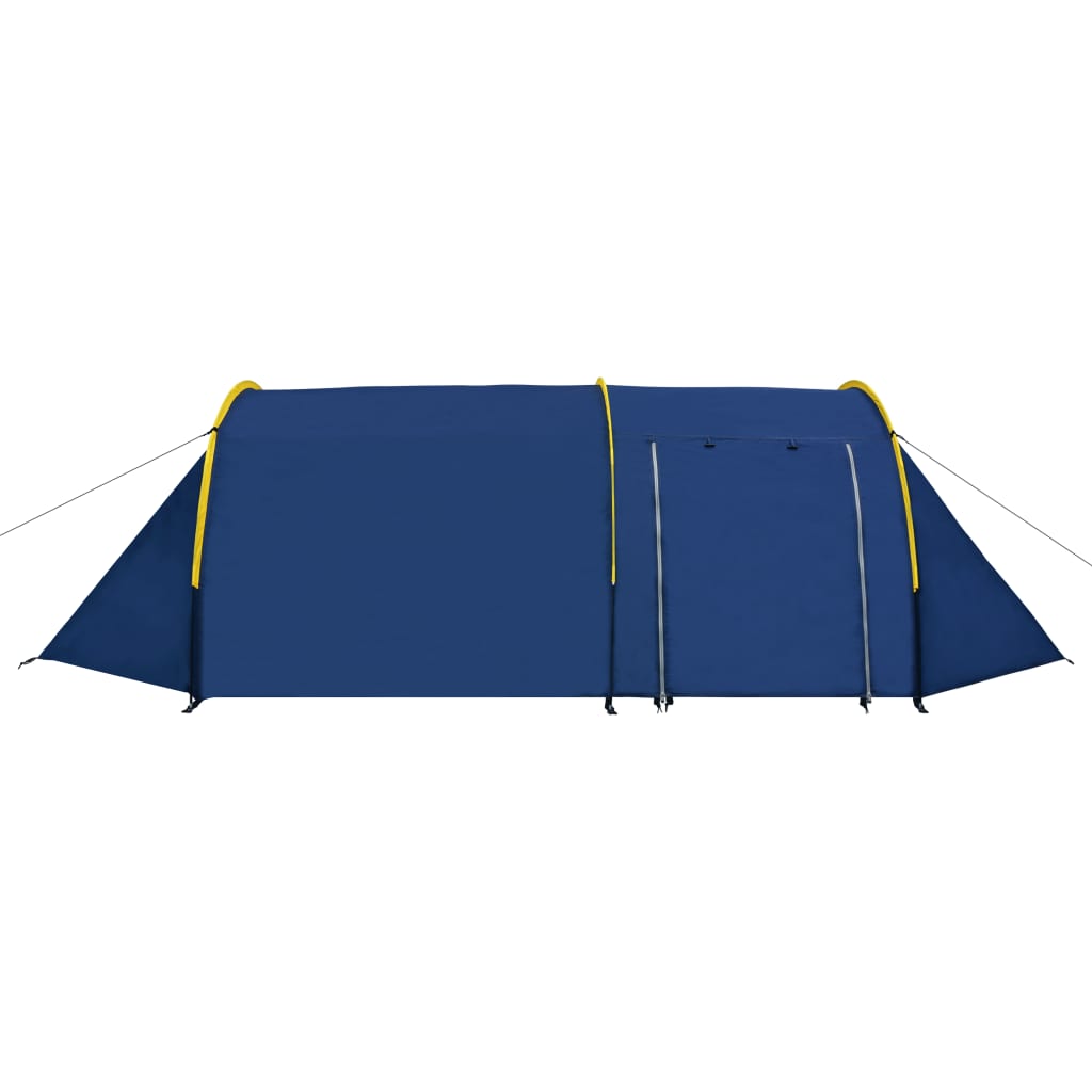 VidaXL Tent 6-persoons marineblauw geel