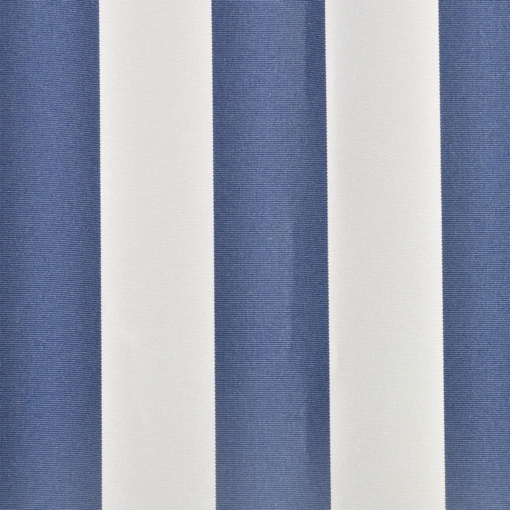 Vidaxl luifeldoek 6x3 m canvas blauw en wit