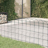 Vidaxl borderafscheiding 10x0,65 m gepoedercoat ijzer