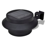Vidaxl solar buitenlampset 6 stuks zwart