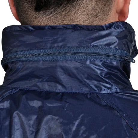 Vidaxl regenpak 2-delig met capuchon (mannen marineblauw maat xl)