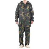 Vidaxl regenpak 2-delig met capuchon (heren camouflage maat xl)