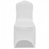 Vidaxl stoelhoes stretch wit (6 stuks)