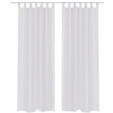 Vidaxl witte vitrage 140 x 225 cm 2 stuks