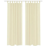 Vidaxl gordijn crème 140x245 cm (2 stuks)