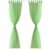 Vidaxl gordijn appelgroen 140x175 cm (2 stuks)