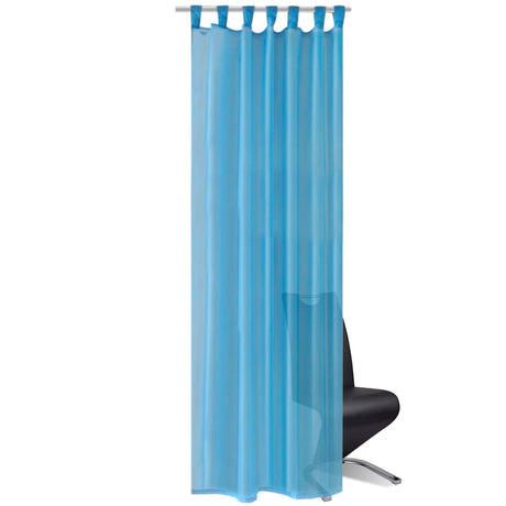 Vidaxl gordijn turquoise 140x175 cm (2 stuks)