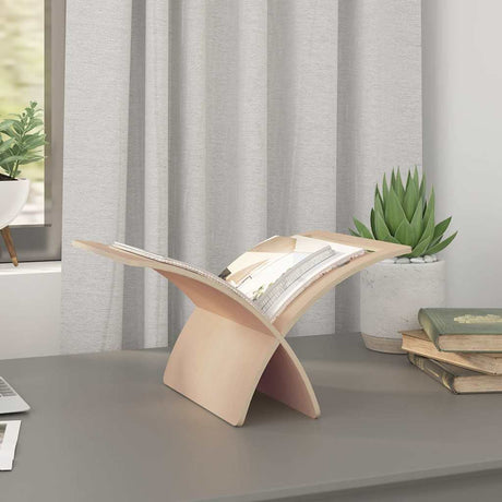 Vidaxl tijdschriftenrek vloermodel hout naturel