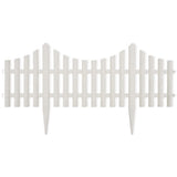 Vidaxl gazonranden 17 st 10 m wit