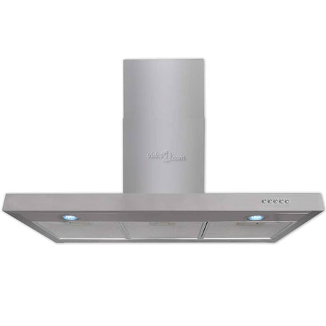 Vidaxl afzuigkap plat 900 mm roestvrij staal