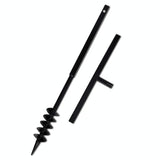Vidaxl grondboor 80 mm met 5 m verlengstuk staal