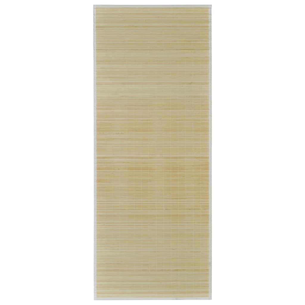 Vidaxl tapijt rechthoekig 80x200 cm bamboe naturel