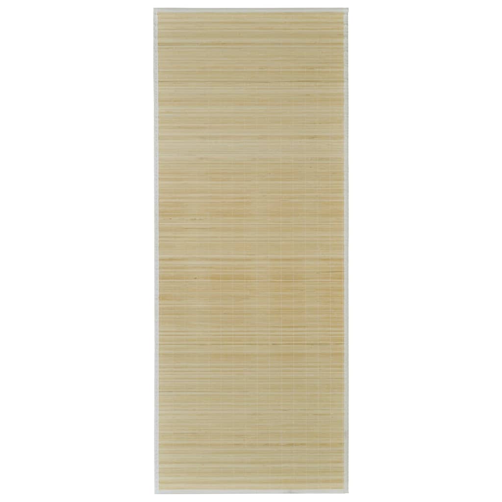 Vidaxl tapijt rechthoekig 120x180 cm bamboe naturel