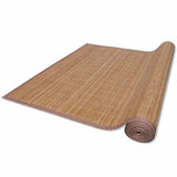Vidaxl tapijt rechthoekig 120x180 cm bamboe bruin