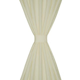 Vidaxl micro-satijnen gordijnen met ringen 140 x 225 cm 2 stuks (creme)