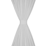 Vidaxl micro-satijnen gordijnen met ringen 140 x 175 cm 2 stuks (creme)