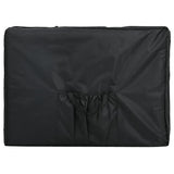 Vidaxl massagetafel met 4 zones inklapbaar aluminum frame zwart
