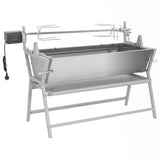 Vidaxl draaispit barbecue ijzer en roestvrij staal