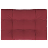 Vidaxl palletkussen 120 x 80 x 12 cm stof wijnrood