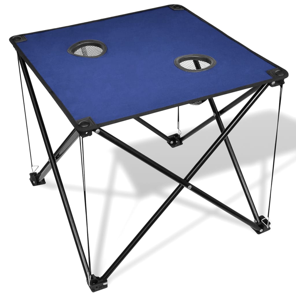 VidaXL Campingtafel inklapbaar (blauw)