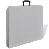 Vidaxl klaptafel voor buiten 122 cm hdpe wit