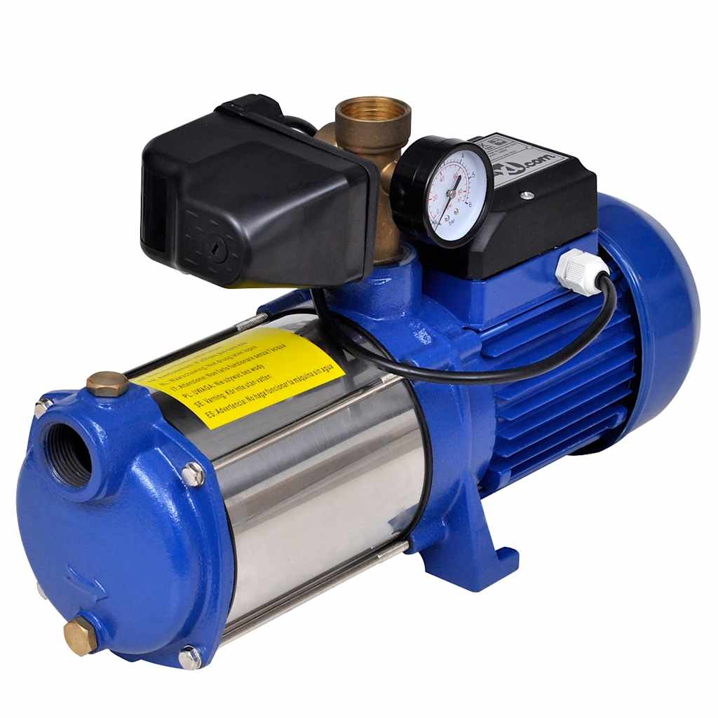 Vidaxl jet pomp met waterpeil 1300 w 5100 l u (blauw)