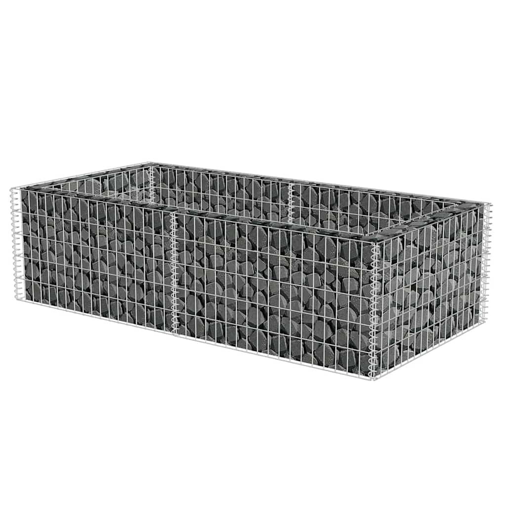 Vidaxl gabion plantenbak 180x90x50 cm gegalvaniseerd staal