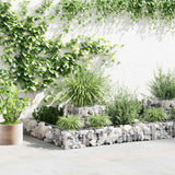 Vidaxl gabion plantenbak 120x120x20 cm gegalvaniseerd staal