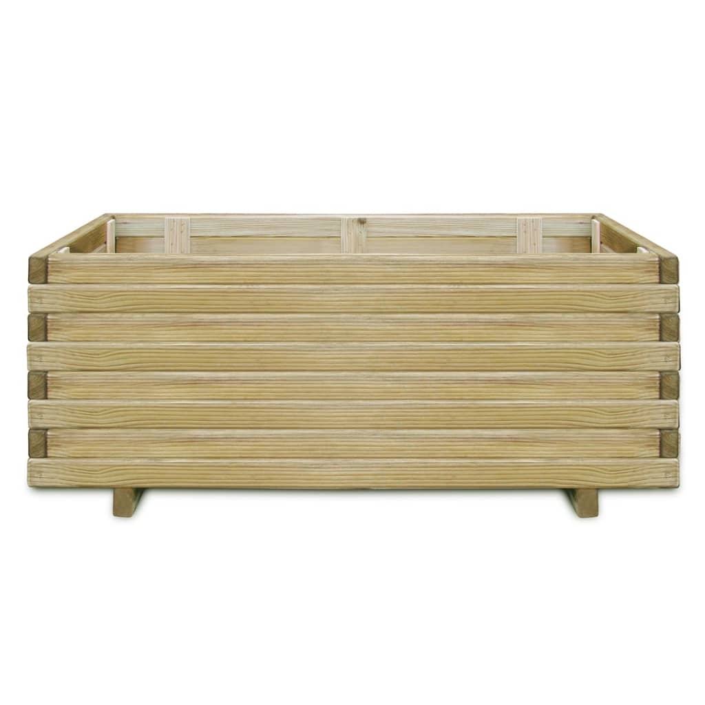 VidaXL Plantenbak verhoogd rechthoekig 100x50x40 cm hout