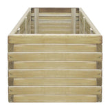 VidaXL Plantenbak verhoogd rechthoekig 100x50x40 cm hout